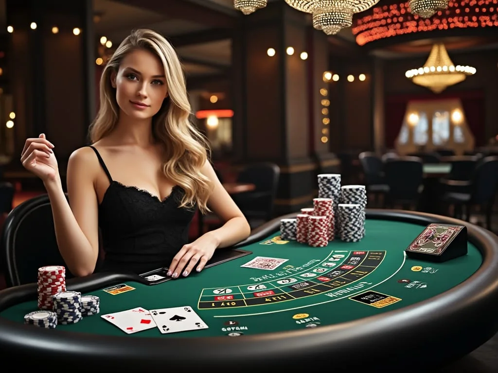 Pengalaman kasino live mobile dengan meja dan panel permainan pada layar perangkat